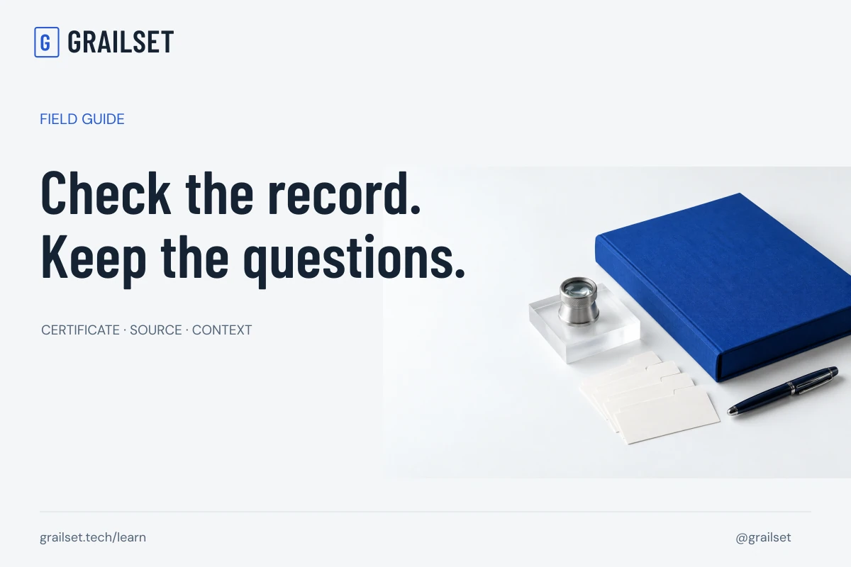 Check the record. Keep the questions.