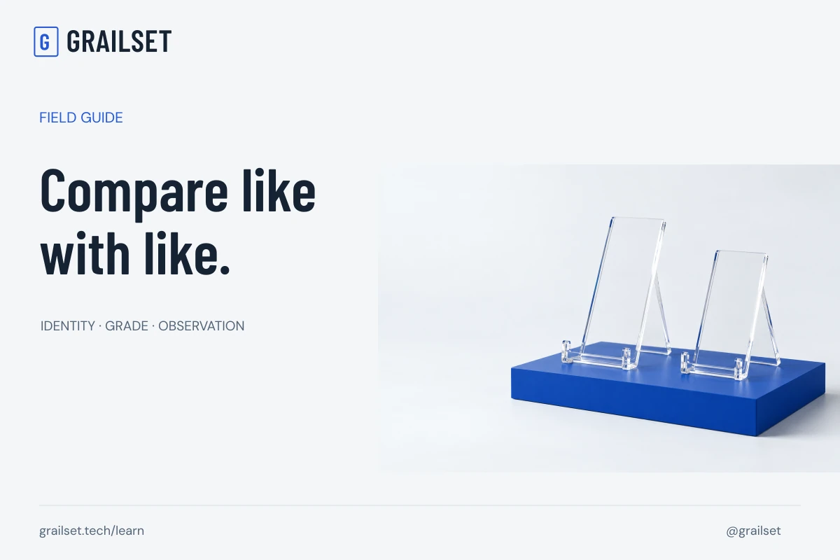 Compare like with like.