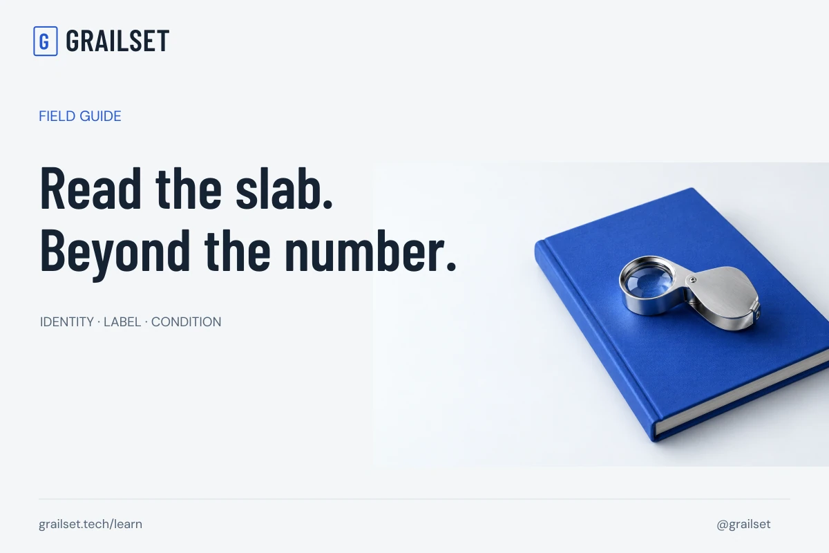 Read the slab. Beyond the number.